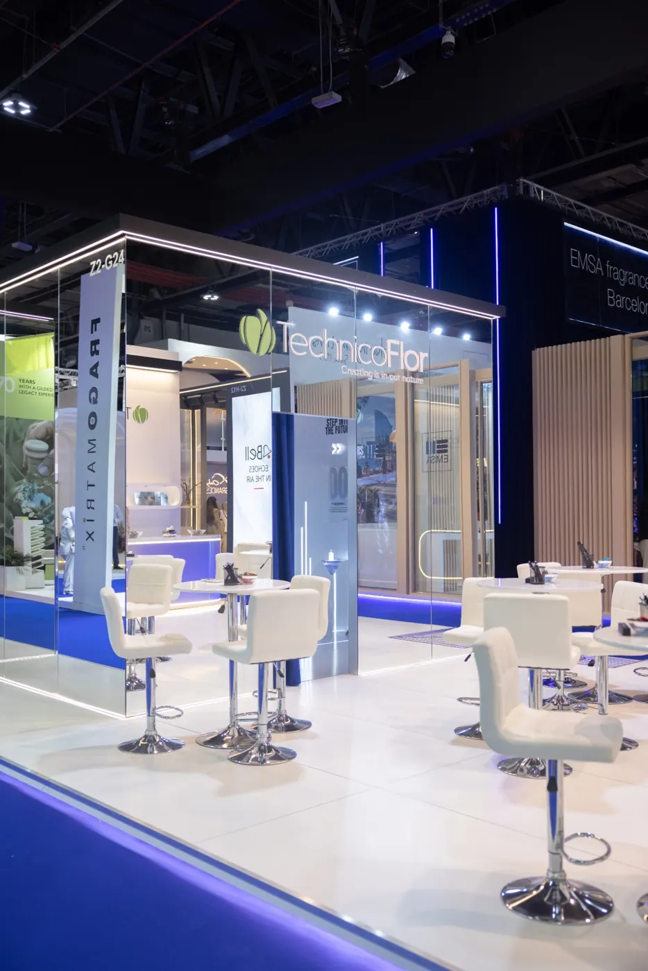 TechnicoFlor booth lounge